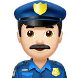 Male Police Officer Emoji